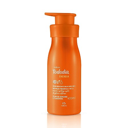 Hidratante Corporal Natura Tododia Energia 2 em 1 Flor de Gengibre e Tangerina 400ml