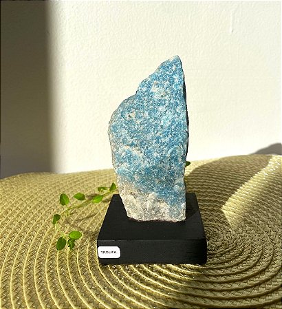 Pedra Trolita - com base de madeira