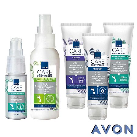 Avon Care Footworks - Tratamento Completo para Cuidados dos Pés