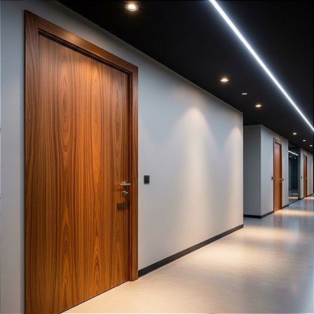 Porta Piso Teto com Revestimento em Fórmica
