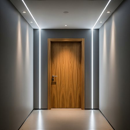 Porta Piso Teto com Revestimento em Fórmica
