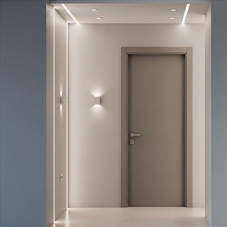 Porta Piso Teto com Revestimento em Fórmica