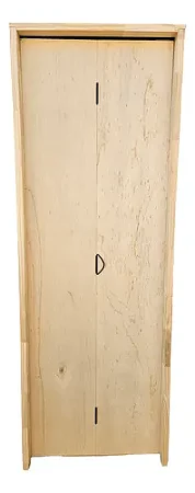 Kit Porta Camarao Amescla 72x210 MONTADA Batente Pinus 9cm