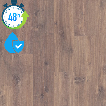 Piso Laminado Quick Step Smart - Carvalho Escuro Midnight - Cx 2,51m²