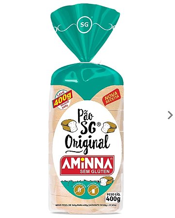 Pão Sem Glúten Aminna SG Original - 400g