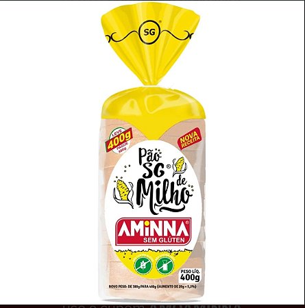 Pão de Milho Sem Glúten AMINNA - 400g