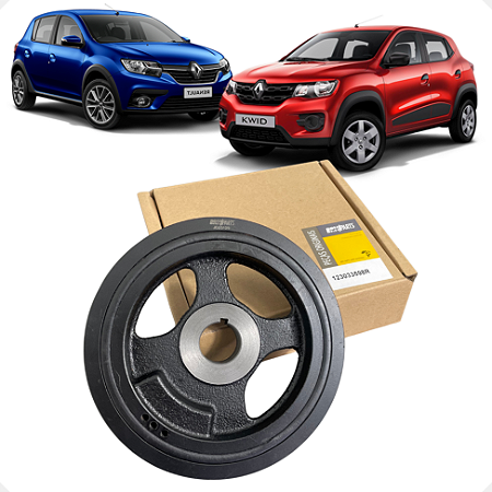Polia Virabrequim Renault Logan Kwid Sandero 1.0 12v 3cc