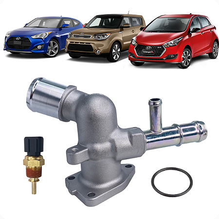 Carcaça Válvula Termostática Hyundai HB20 I30 Veloster 1.6