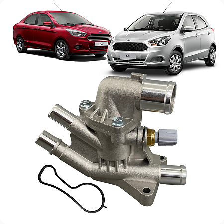 Carcaça Válvula Termostática Alumínio Ford Ká 1.0 12v 3cc