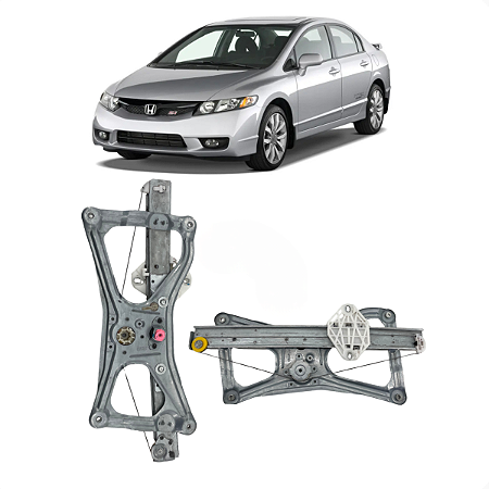 Máquina Vidro S/ Motor Dianteiro Esquerdo New Civic