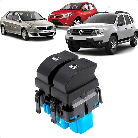 Comando Botão Vidro Elétrico Renault Duster Sandero Logan