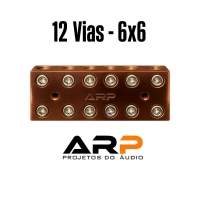 BARRAMENTO DE COBRE ARP 12 VIAS - 6X6 PAR