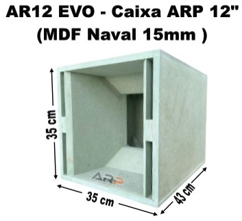 CAIXA ARP 12" AR12 MDF NAVAL