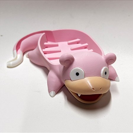 Saboneteira Pokémon Slowpoke Cascata - Suporte Sabonete Banheiro e Cozinha Impressão 3D Envio Rápido
