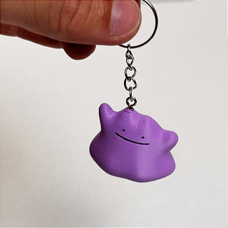 Chaveiro Ditto Pokémon Pokopia Fofo - Acessório para Mochila e Chave - Envio Rápido