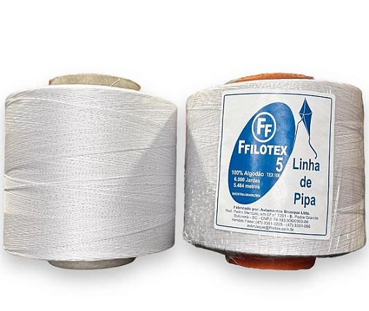 Linha de Pipa FFilotex 05 - 100% Algodão Branca