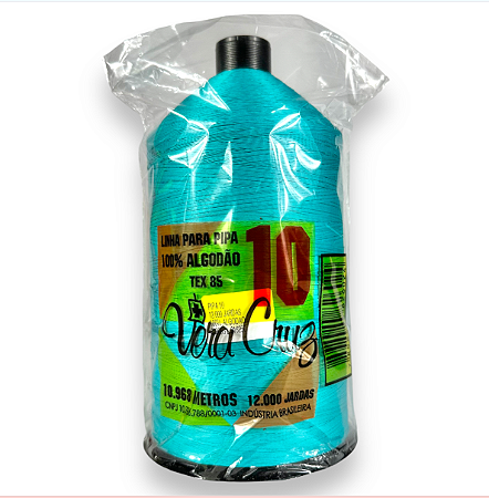 Linha Vera Cruz Fio 10 Para Pipa - 12000 Jardas de Algodão