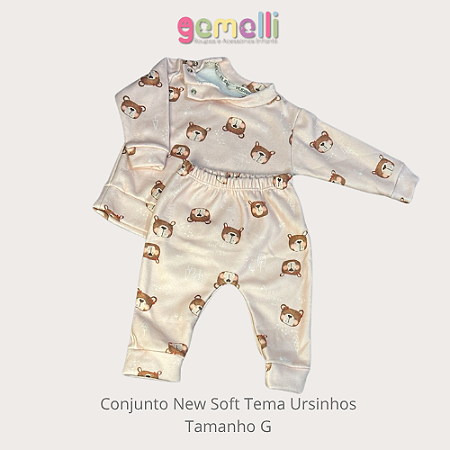 Conjunto de 2 peças New Soft Ursinho