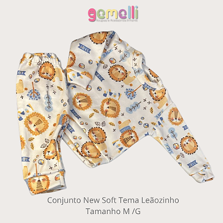 Conjunto de 2 peças New Soft Leãozinho