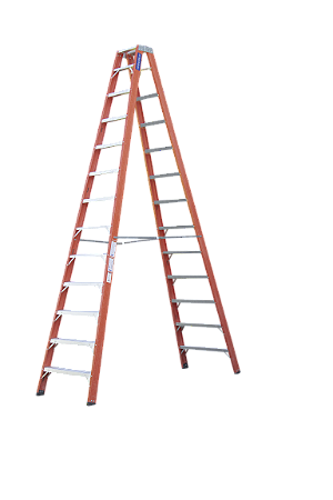 ESCADA COGUMELO FIBRA DE VIDRO TESOURA TF-12 LARANJA