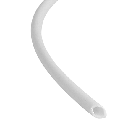 13c - MANGUEIRA PL. - FINA - BRANCA 1/4"