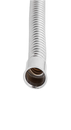 14a - TUBO FLEXÍVEL CROMADO 3/8" - 1 METRO