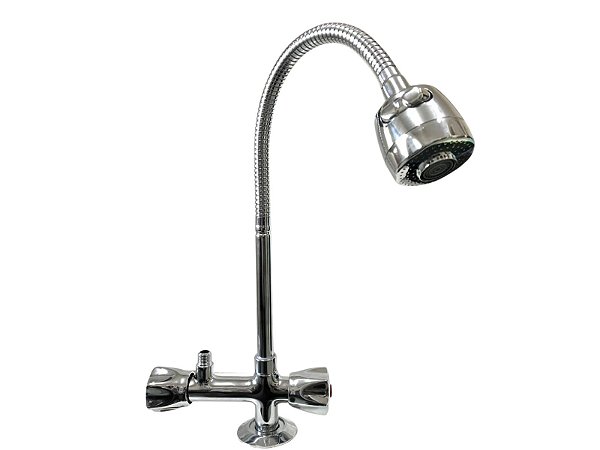 5f.01 - TORNEIRA GOURMET P/ PAREDE VOLANTE 1/4 DE VOLTA DE METAL