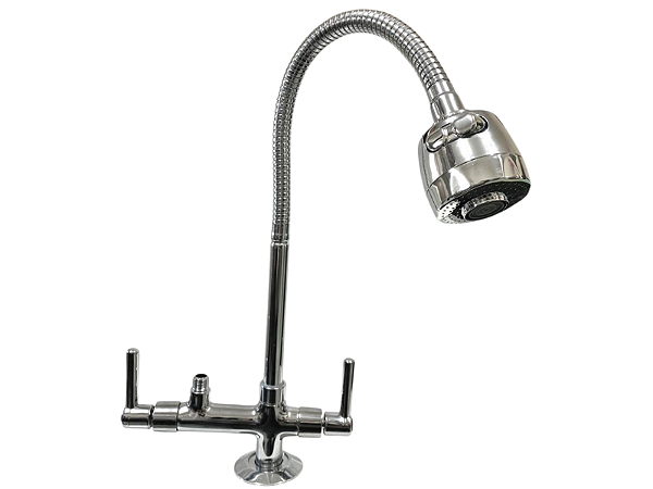 5g.01 - TORNEIRA GOURMET P/ PAREDE VOLANTE 1/4 DE VOLTA ALAVANCA DE ABS