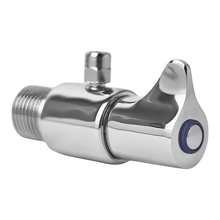 31f.01 - REGISTRO ADAPTADOR P/ FILTRO 1/4" - VOLANTE 1/4 VOLTA - BICO METAL