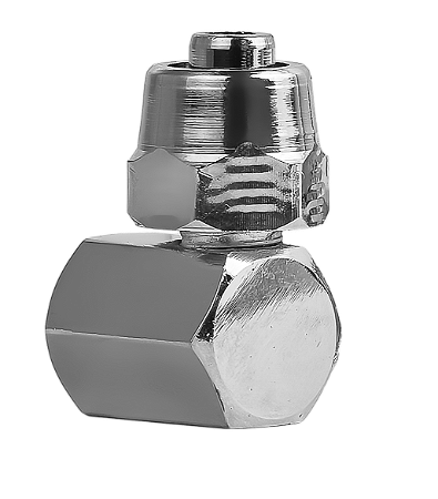 18g - BICO 90° (R.INT) 1/4 GÁS 3/8"