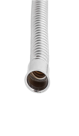 14b - TUBO FLEXÍVEL CROMADO 3/8" - 2 METROS