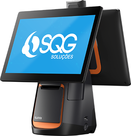 PDV Transire T2s Lite 2 Telas 15.6"/10.1" Android Desktop POS