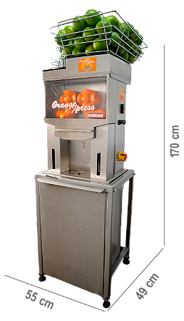 Máquina Automática sem raspador mesa com cesto