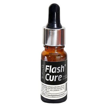 Finalizador Flash Cure Lashes 10ml para extensão de cílios