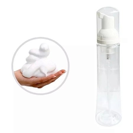 Frasco Pump Espumador 50ml Com Válvula Espumadora Para Limpeza De Cílios e Sombracelhas