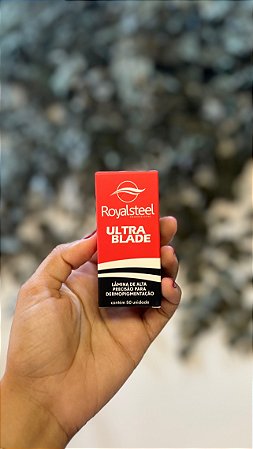 Caixa Lâmina Ultra Blade Royal Steel (Anvisa) - 12 Pontas Micro Flex 0.18mm (50 unidade ) Chanfrada/Vermelha