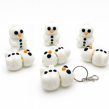 Chaveiro Boneco de Neve Divertido
