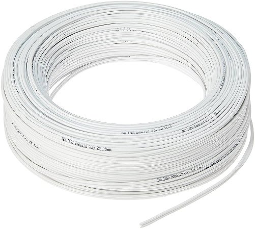 Rolo Fio Cabo Flexível 2.5mm - 100mts - Branco