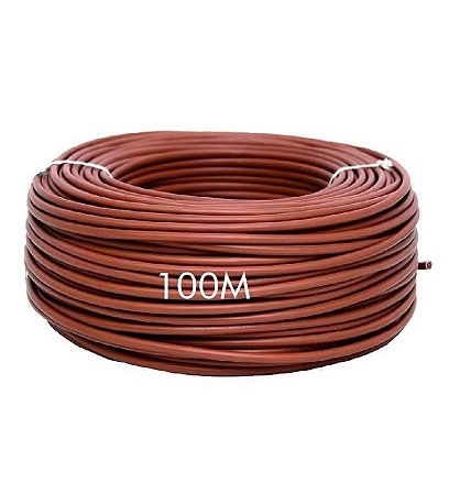 Rolo Fio Cabo Flexível 2.5mm - 100mts - Marrom