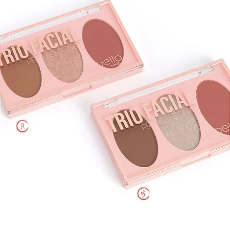 Paleta Trio Facial 3 Cores Febella