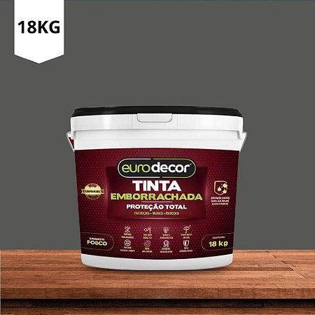Tinta Emborrachada Fosca Grafite 18kg Euro Decor