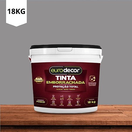 Tinta Emborrachada Fosca Cinza Platina 18kg Euro Decor