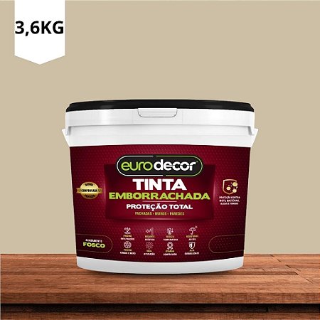 Tinta Emborrachada Fosca Areia 3,6kg Euro Decor