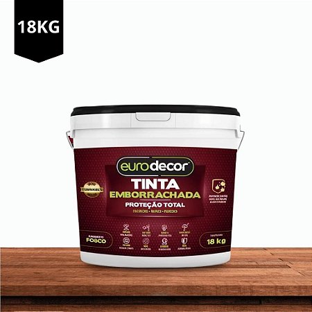 Tinta Emborrachada Fosca Branco 18kg Euro Decor