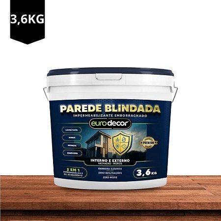 Impermeabilizante Emborrachado 3,6 Kg Gelo Eurodecor