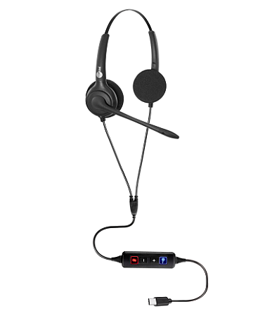 Headset HTU-300 Biauricular USB