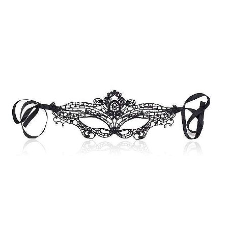 Máscara com Renda Fina e Delicada – Ideal para Bailes e Fantasias