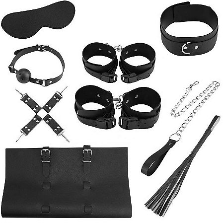 KIT Bondage Sado Fetiche com 7 peças - BDSM Bondage Kits