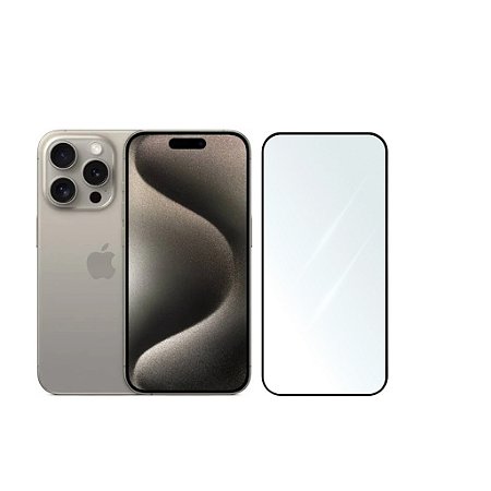 Pelicula 3D Vidro Temperado Para iPhone 15 Pro