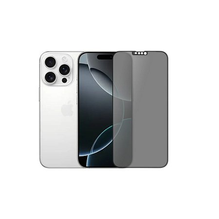 Pelicula 3D Vidro Privacidade Para iPhone 16 Pro
